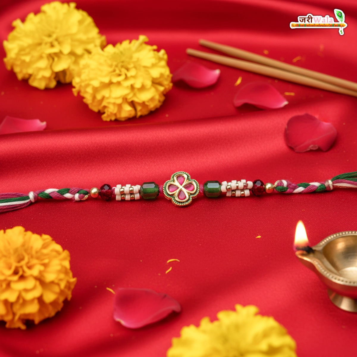 Fancy Handcrafted Antique Metal Rakhi