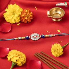 Fancy Handcrafted AD Evil Eye Rakhi