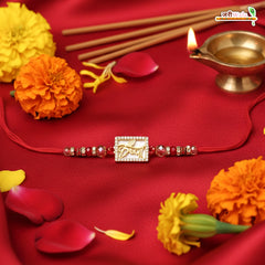 Fancy Handcrafted AD Krishna Rakhi