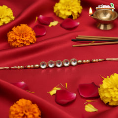 Fancy Handcrafted Kundan Rakhi