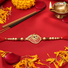 Fancy Handcrafted Antique Metal Om Rakhi