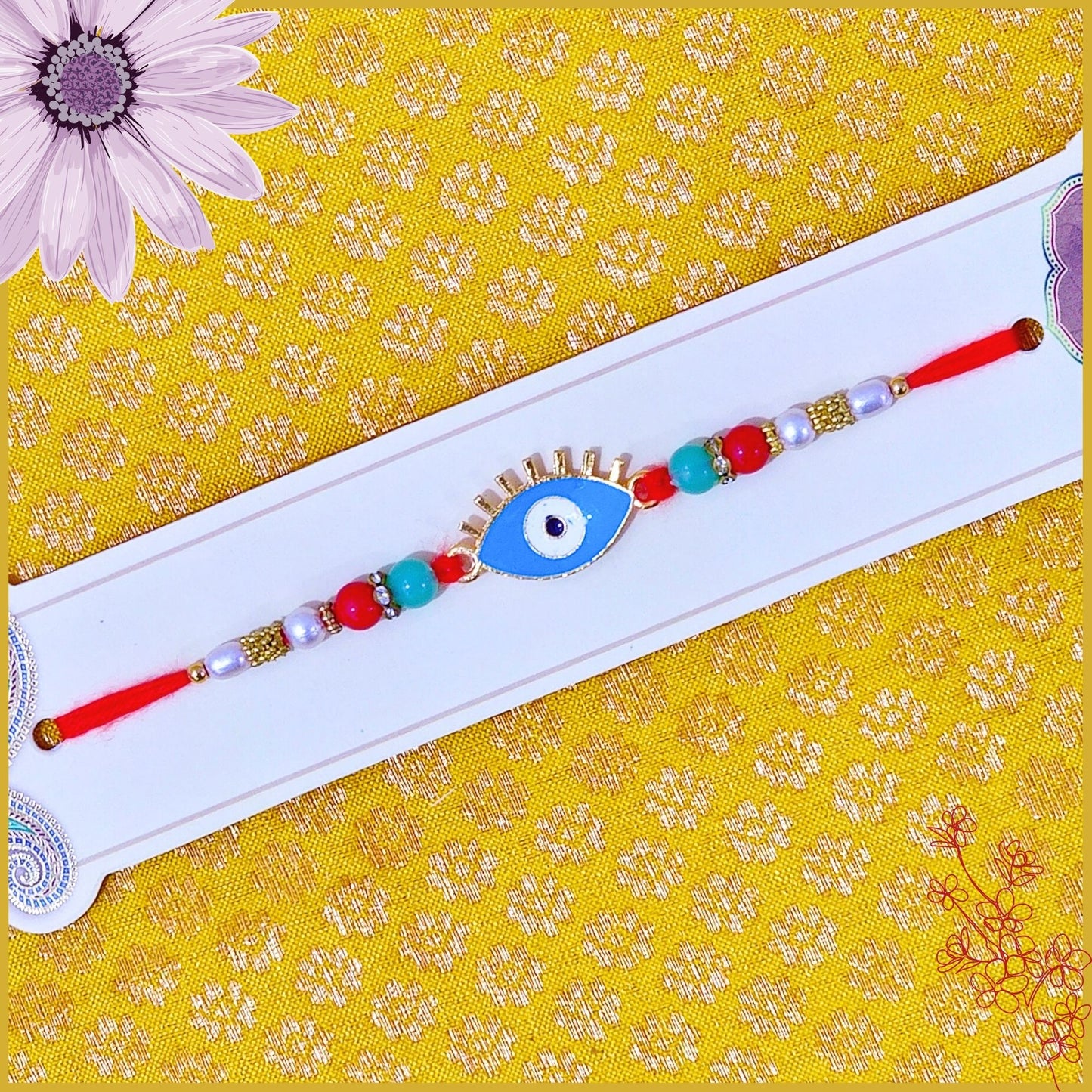 Fancy Handcrafted Antique Evil Eye Rakhi