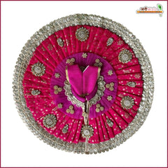 Blended Frill Jarkan Stone Booti Work Multicolor Laddu Gopal Poshak With Pagdi