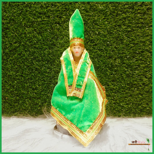 Shaneel Lace Work Green Sai Baba Poshak