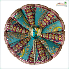 Blended Cone Thread Sitara Work Multicolor Laddu Gopal Poshak