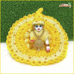 Woolen Fancy Yellow & Cream Poshak With Cap