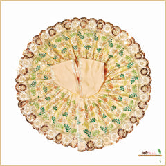 Cotton Thread Cutdana Work Peach Laddu Poshak