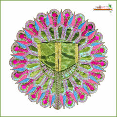 Blended Thread Sitara Work Emerald Green Laddu Gopal Poshak