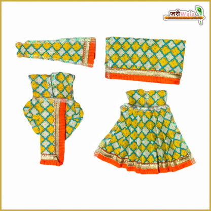 Coton Plain Lace Work Multicolor Jugal Jodi Poshak