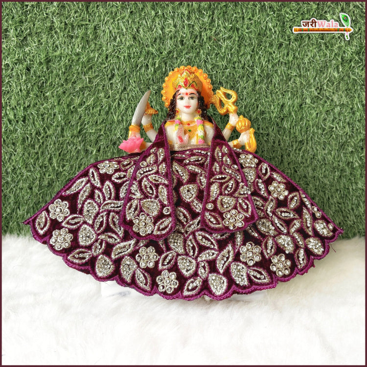 Shaneel Thread Stone Work Dark Wine Patka