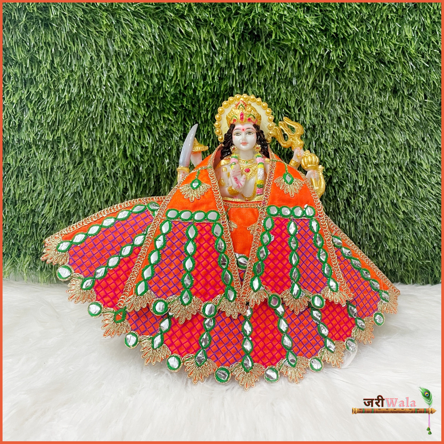 Buy Multi Style Green Woollen Dress with Ponchu for Laddu Gopal Ji Online |  Laddu Gopal Dresses - MyKanha MyKanha.com