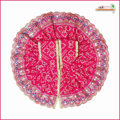 Cotton Chunri Lace Thread Sitara Work Magenta Poshak