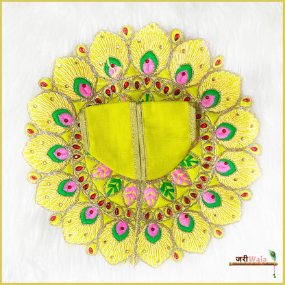 Blended Thread Stone Work Lemon Laddu Gopal Poshak