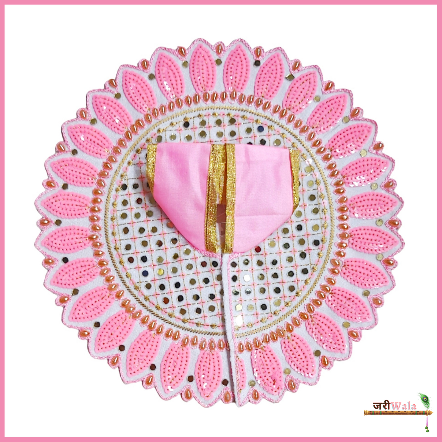 Blended Thread Sitara Work Baby Pink Poshak