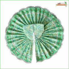 Blended Thread Sitara Lace Work Light Green Laddu Gopal Poshak