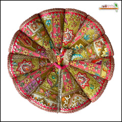 Blended Cone Thread Sitara Work Multicolor Laddu Gopal Poshak
