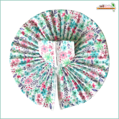 Cotton Floral Print Sea Green (Multicolor) Laddu Gopal Poshak