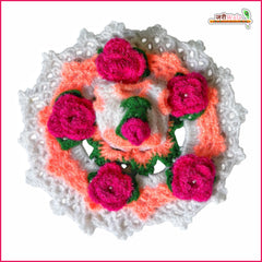 Woolen Fancy Multicolor Laddu Gopal Poshak With Cap