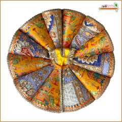 Blended Cone Thread Sitara Work Multicolor Laddu Gopal Poshak