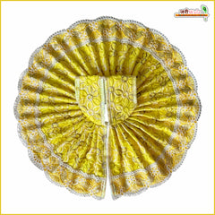 Blended Thread Sitara Lace Work Lemon Laddu Gopal Poshak