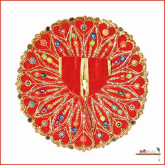 Shaneel Jarkan Stone Work Red Laddu Poshak