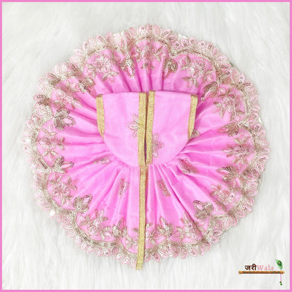 Blended Net Thread Sitara Work Baby Pink Poshak