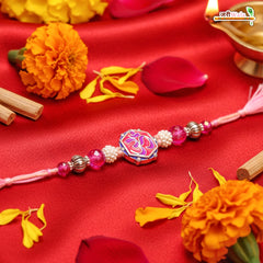 Fancy Handcrafted Antique Om Rakhi