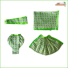 Cotton Floral Print Green Jugal Jodi Poshak