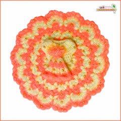 Woolen Fancy Gajri & Cream Poshak With Cap