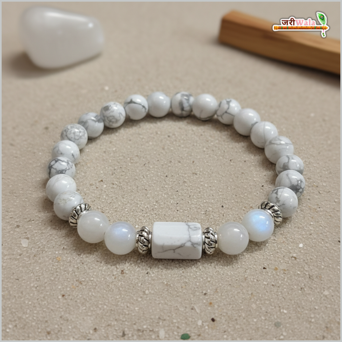 Kark Rashi (Cancer) Natural Stone Bracelet – Peace, Emotional Balance & Protection