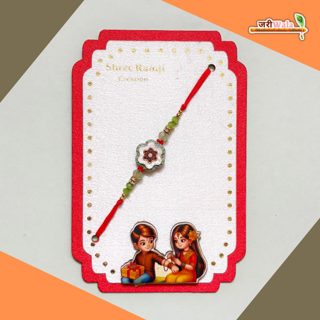 Fancy Handcrafted Antique Metal Rakhi