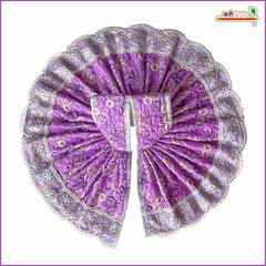 Blended Thread Sitara Lace Work Purple Laddu Gopal Poshak