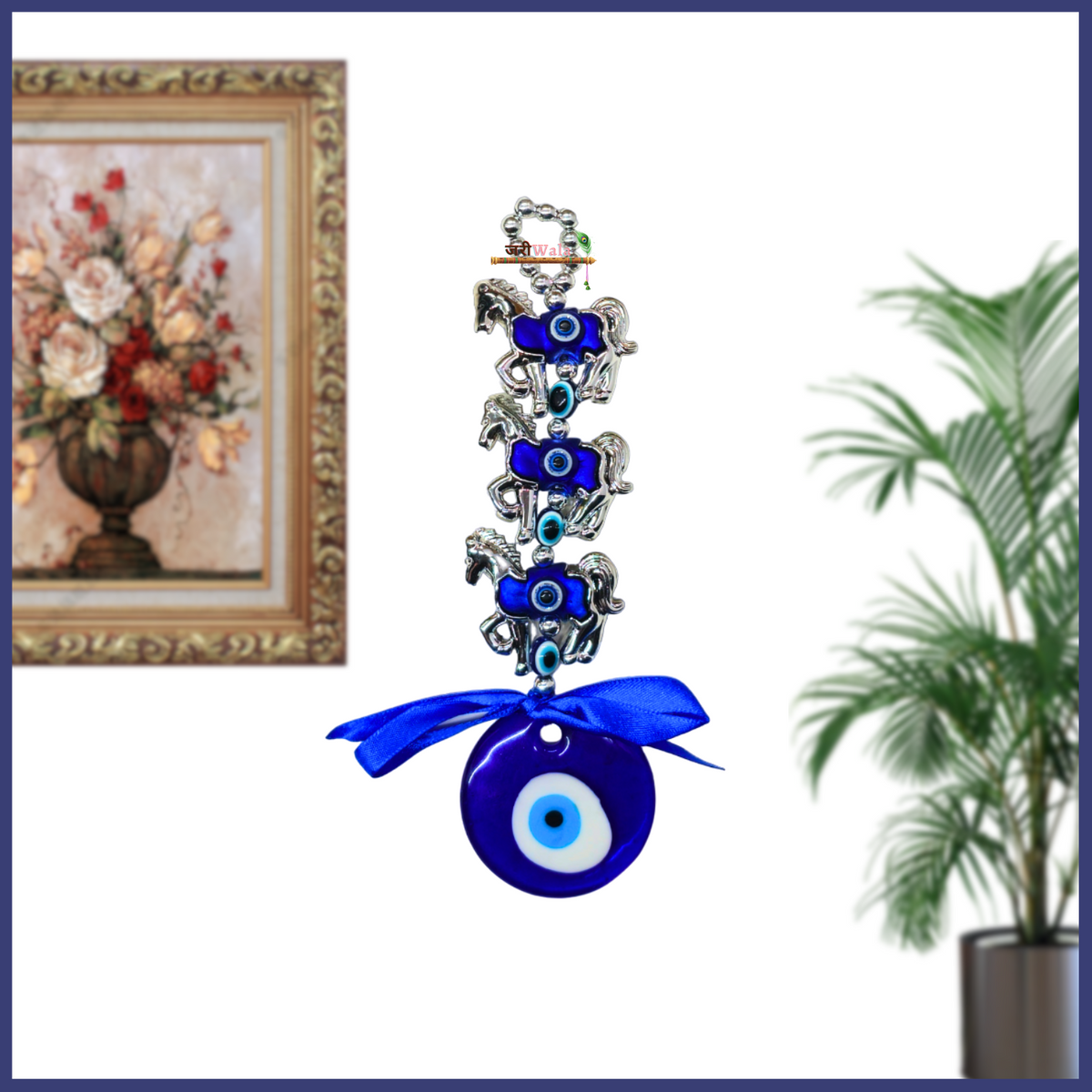 Fengshui 3 Horse Evil Eye Hanging