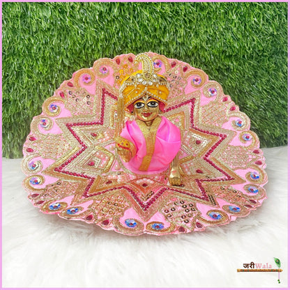 Blended Thread Sitara Stone Work Baby Pink Poshak