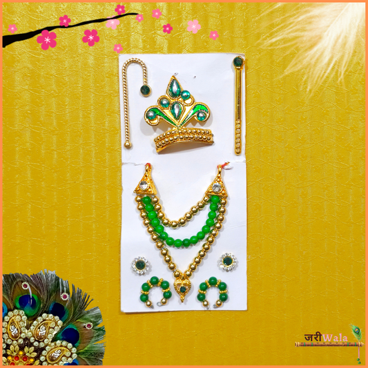 LG Dark Green Shringar Set