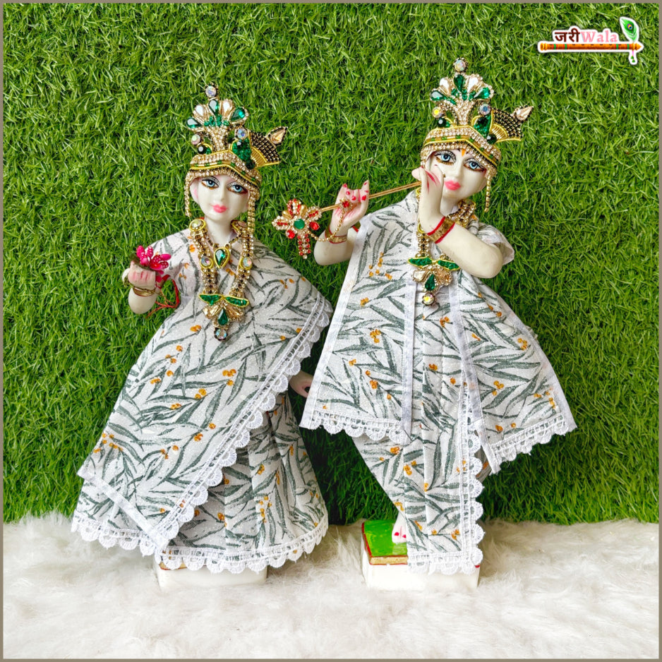 Cotton Leaf Print Multicolor Jugal Jodi Poshak
