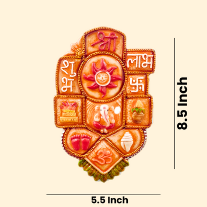 Hanging Navgrah Vastu Plate - 8 Inch