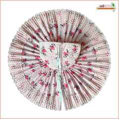 Blended Cotton Thread Work Baby Pink Laddu Gopal Poshak
