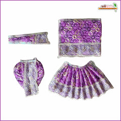 Blended Thread Sitara Lace Work Purple Jugal Jodi Poshak