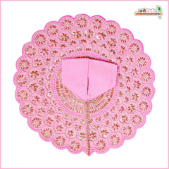 Blended Moti Cutdana Work Baby Pink Laddu Gopal Poshak