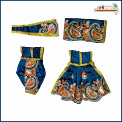 Blended Thread Sitara Work Teal Blue Jugal Jodi Poshak