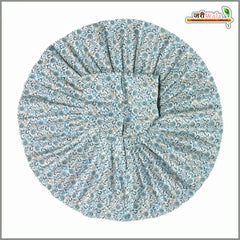 Coton Plain Floral Print Laddu Gopal Poshak