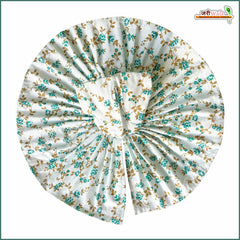 Cotton Leaf Print Sea Green Laddu Gopal Poshak
