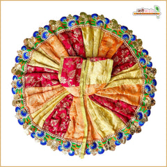 Blended Thread Lace Sitara Work Multicolor Laddu Gopal Poshak