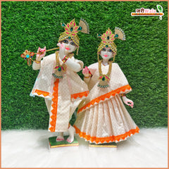 Coton Plain Dot Peach Jugal Jodi Poshak