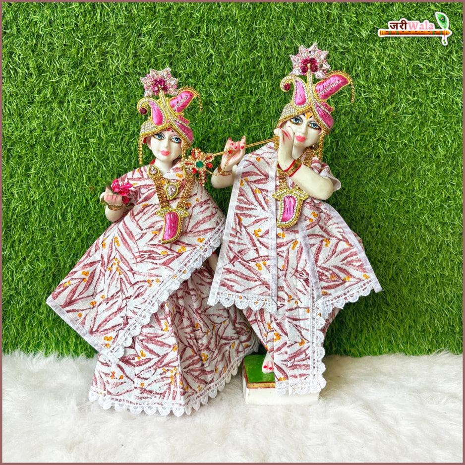 Cotton Leaf Print Multicolor Jugal Jodi Poshak
