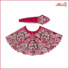 Blended Moti Dabka Sitara Heavy Work Dark Maroon Lehnga Patka