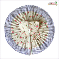 Blended Cotton Thread Work Lavender Laddu Gopal Poshak