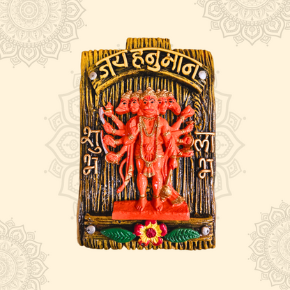 Hanging Panchmukhi Hanuman Ji Vastu Plates