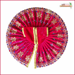 Shaneel Thread Sitara Stone Work Magenta Laddu Gopal Poshak